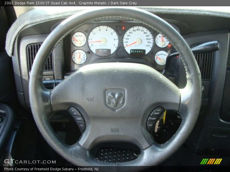 Graphite Metallic / Dark Slate Gray 2002 Dodge Ram 1500 ST Quad Cab 4x4