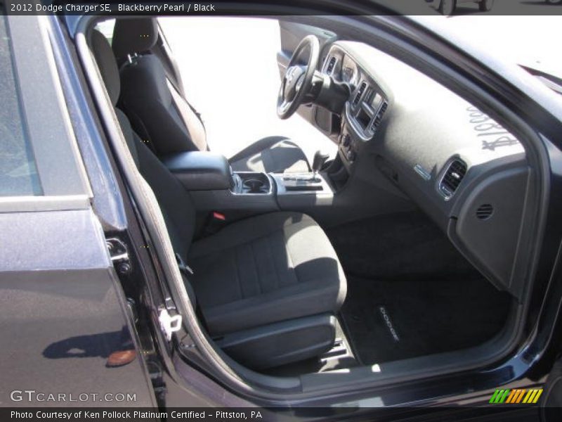 Blackberry Pearl / Black 2012 Dodge Charger SE