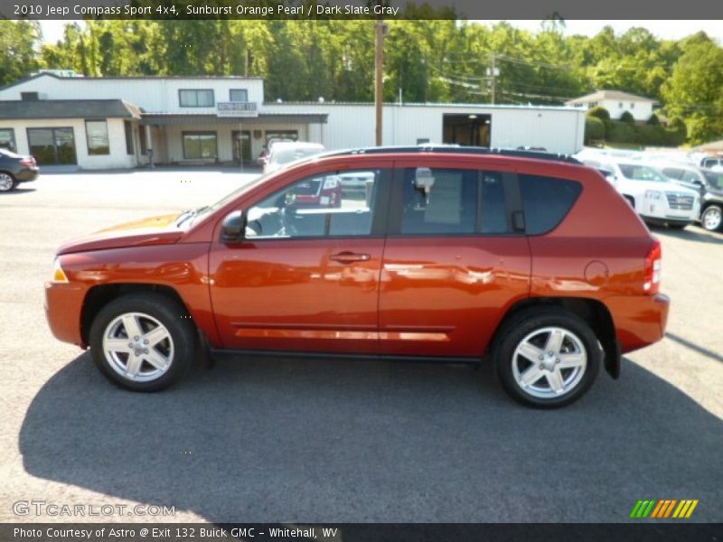 Sunburst Orange Pearl / Dark Slate Gray 2010 Jeep Compass Sport 4x4