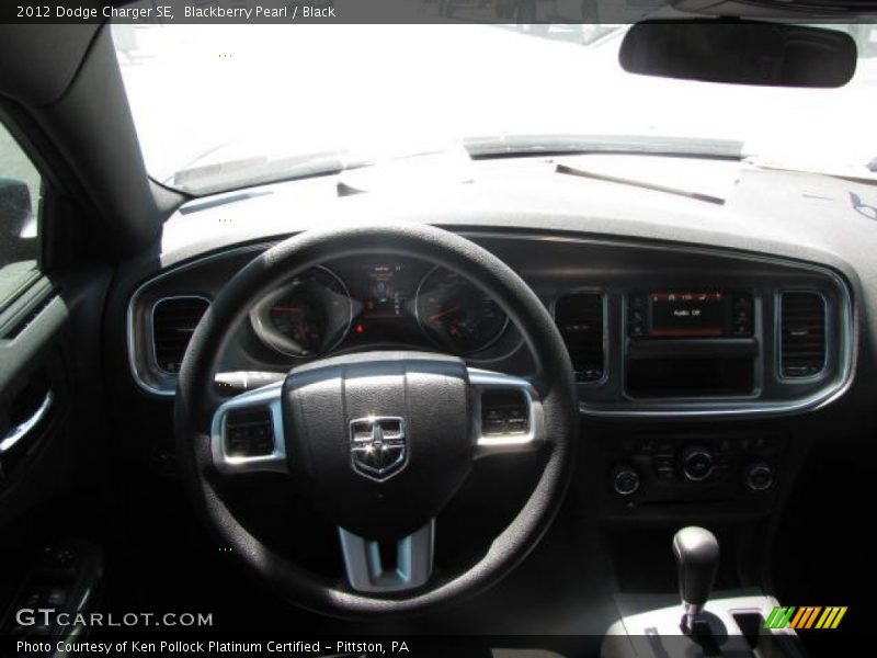 Blackberry Pearl / Black 2012 Dodge Charger SE