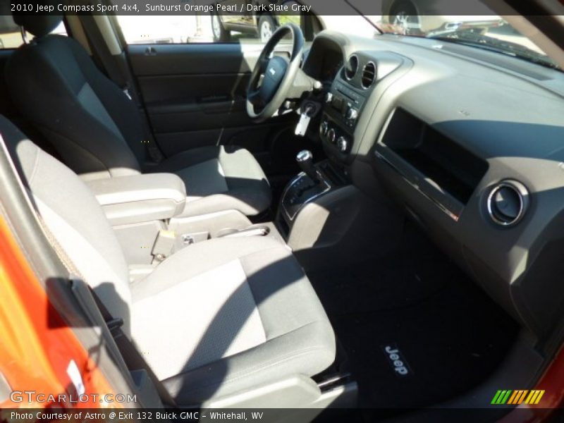 Sunburst Orange Pearl / Dark Slate Gray 2010 Jeep Compass Sport 4x4