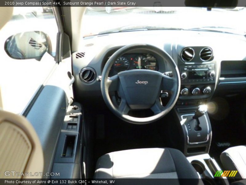 Sunburst Orange Pearl / Dark Slate Gray 2010 Jeep Compass Sport 4x4
