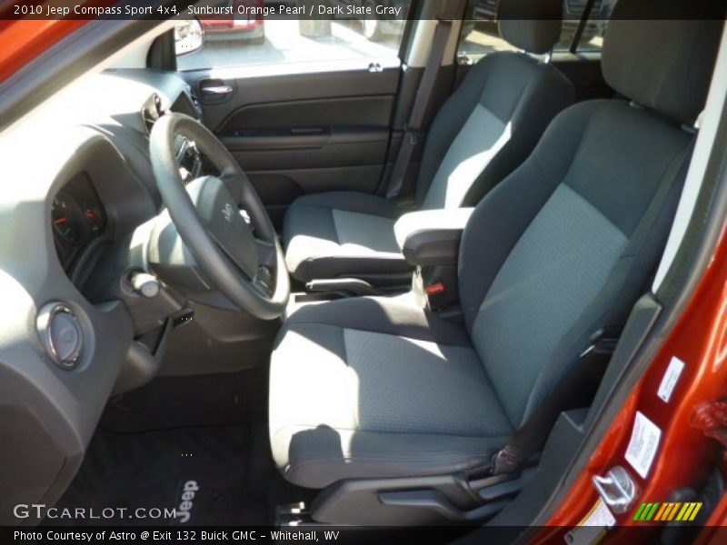 Sunburst Orange Pearl / Dark Slate Gray 2010 Jeep Compass Sport 4x4