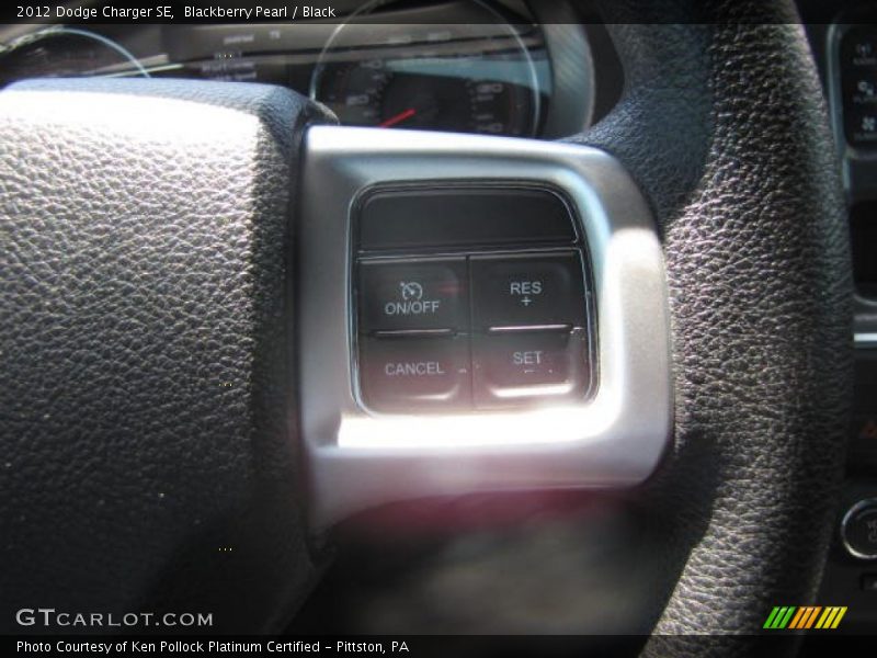 Blackberry Pearl / Black 2012 Dodge Charger SE