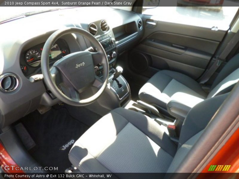 Sunburst Orange Pearl / Dark Slate Gray 2010 Jeep Compass Sport 4x4