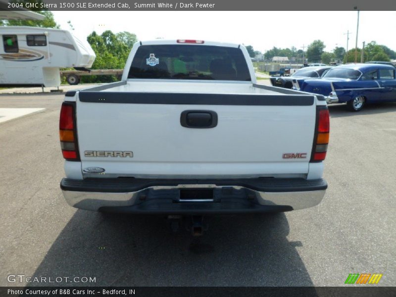 Summit White / Dark Pewter 2004 GMC Sierra 1500 SLE Extended Cab