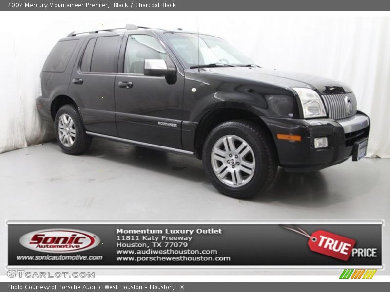 Black / Charcoal Black 2007 Mercury Mountaineer Premier