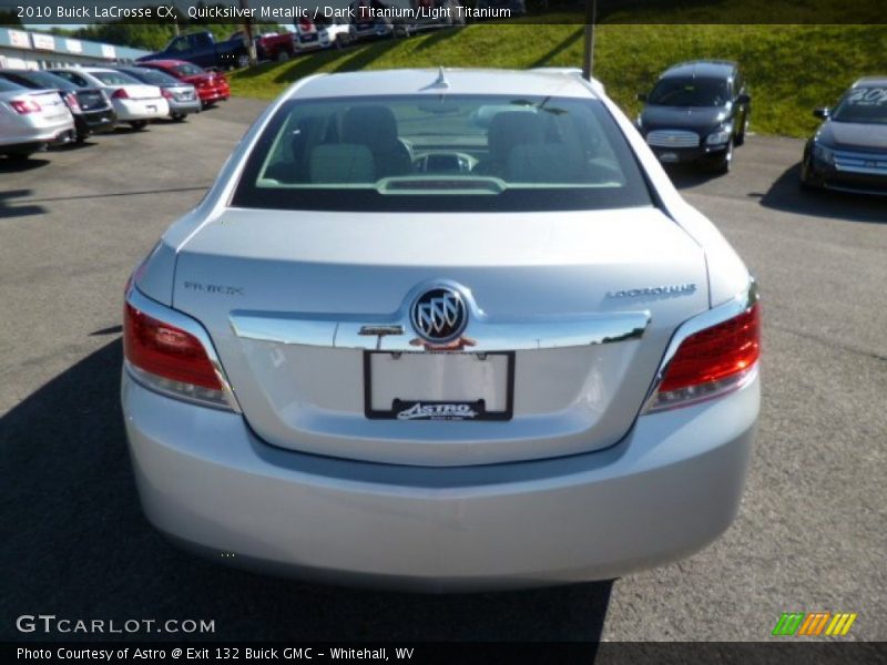 Quicksilver Metallic / Dark Titanium/Light Titanium 2010 Buick LaCrosse CX