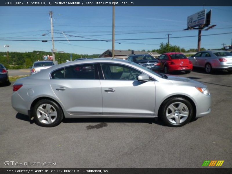 Quicksilver Metallic / Dark Titanium/Light Titanium 2010 Buick LaCrosse CX