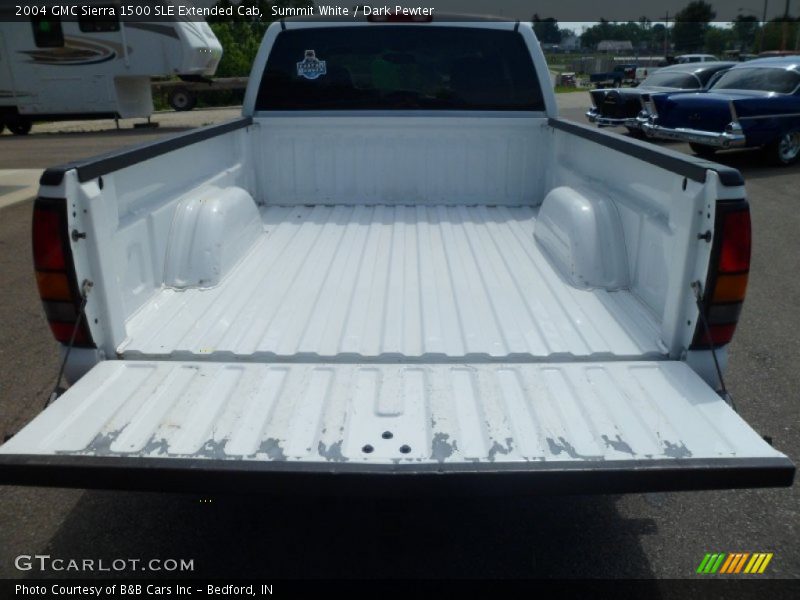 Summit White / Dark Pewter 2004 GMC Sierra 1500 SLE Extended Cab