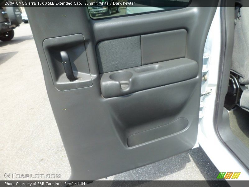 Summit White / Dark Pewter 2004 GMC Sierra 1500 SLE Extended Cab