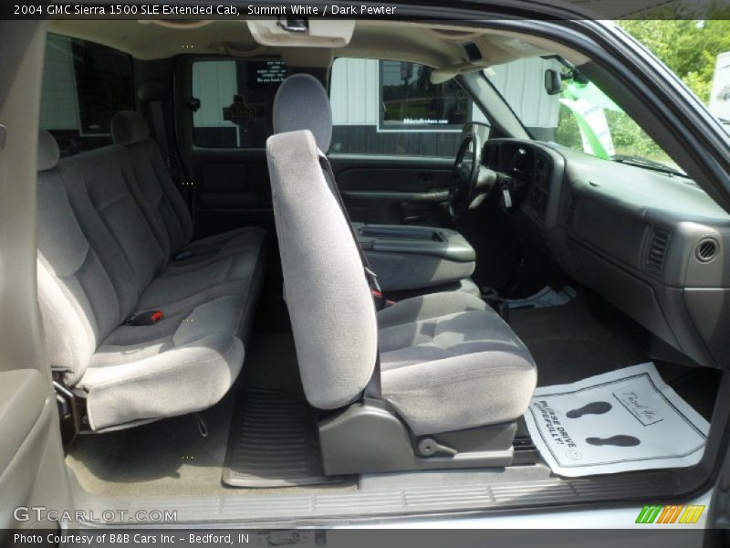 Summit White / Dark Pewter 2004 GMC Sierra 1500 SLE Extended Cab