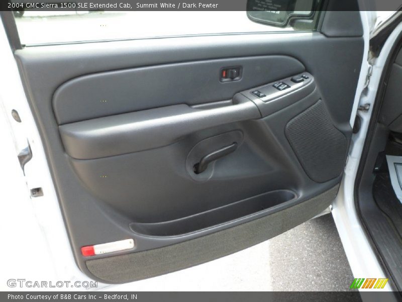 Summit White / Dark Pewter 2004 GMC Sierra 1500 SLE Extended Cab