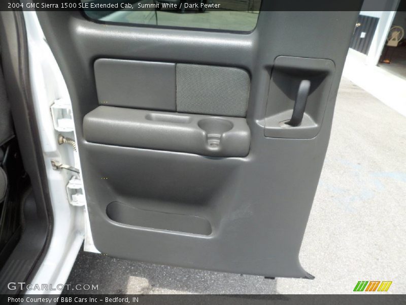 Summit White / Dark Pewter 2004 GMC Sierra 1500 SLE Extended Cab