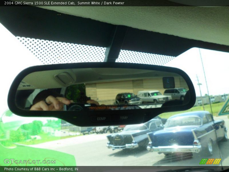 Summit White / Dark Pewter 2004 GMC Sierra 1500 SLE Extended Cab