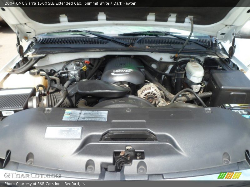 Summit White / Dark Pewter 2004 GMC Sierra 1500 SLE Extended Cab