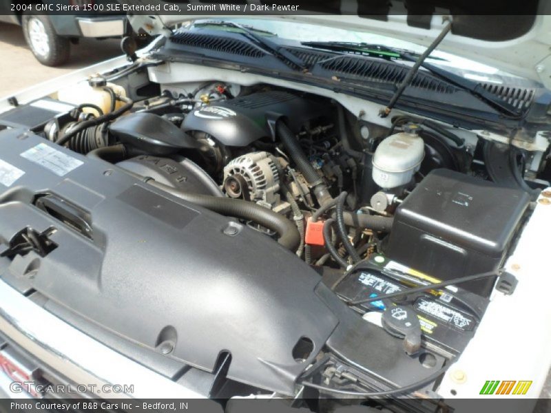 Summit White / Dark Pewter 2004 GMC Sierra 1500 SLE Extended Cab