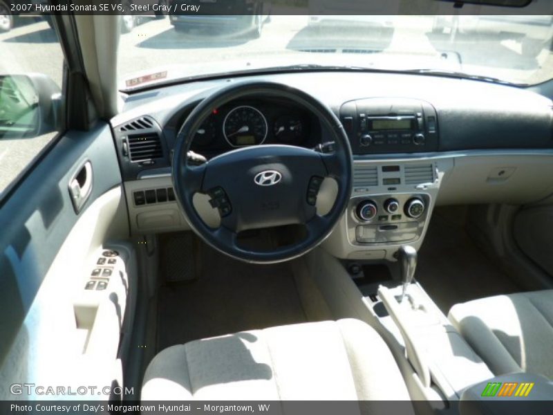 Steel Gray / Gray 2007 Hyundai Sonata SE V6