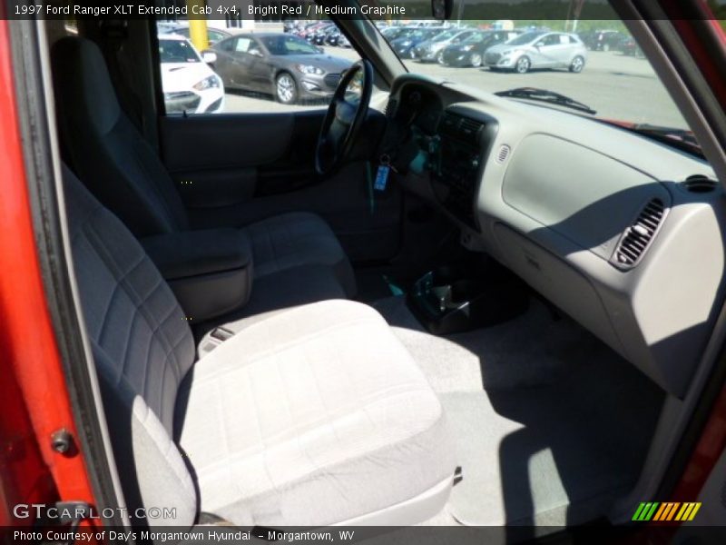 Bright Red / Medium Graphite 1997 Ford Ranger XLT Extended Cab 4x4