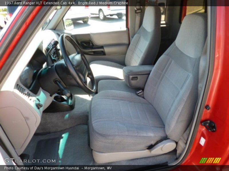 Bright Red / Medium Graphite 1997 Ford Ranger XLT Extended Cab 4x4