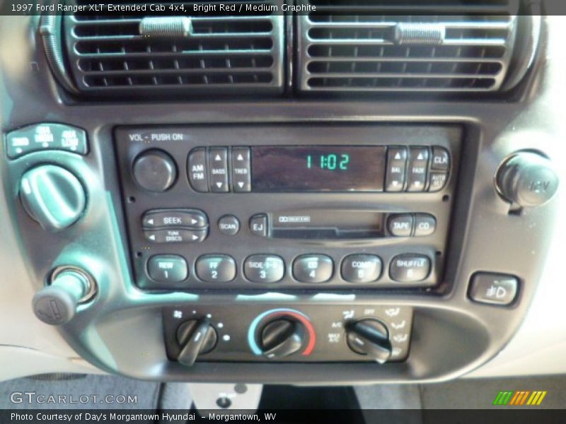 Controls of 1997 Ranger XLT Extended Cab 4x4