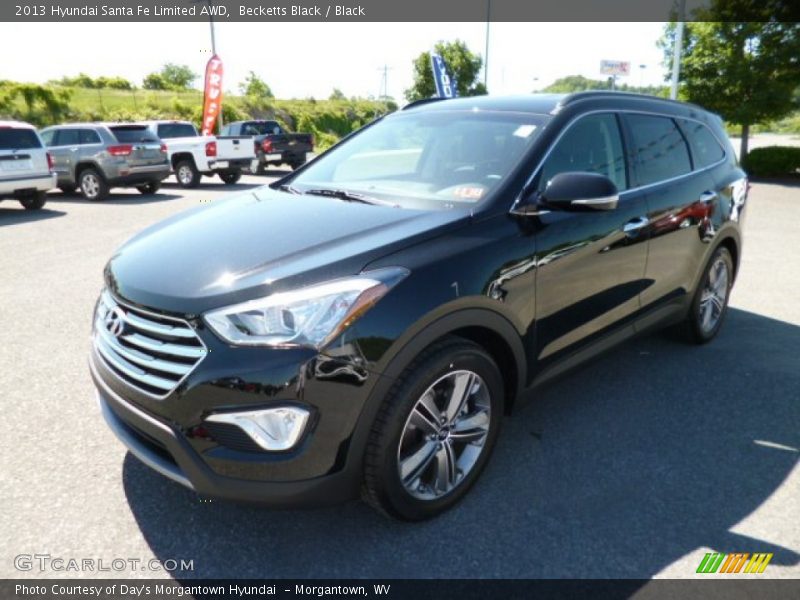 Becketts Black / Black 2013 Hyundai Santa Fe Limited AWD