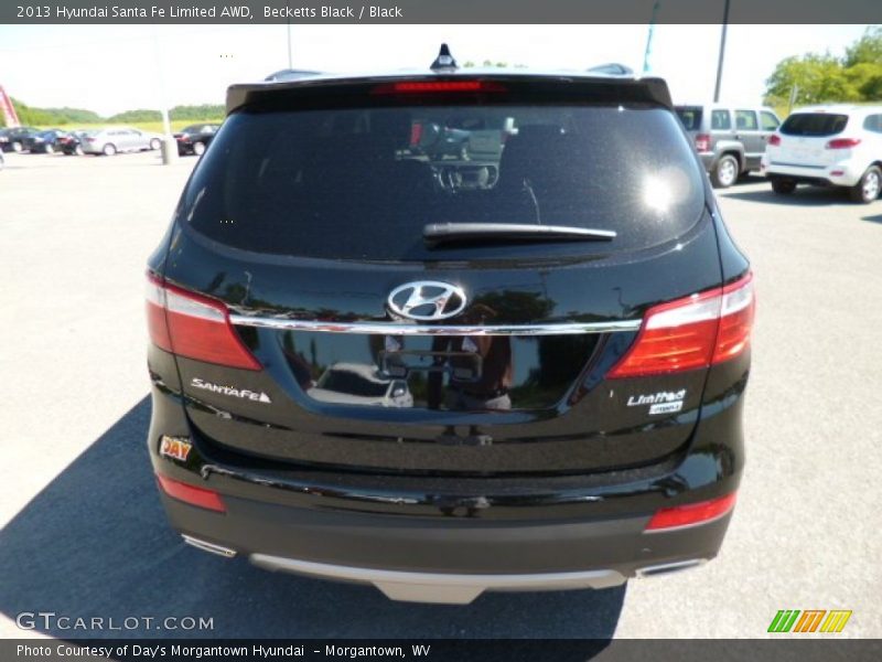 Becketts Black / Black 2013 Hyundai Santa Fe Limited AWD