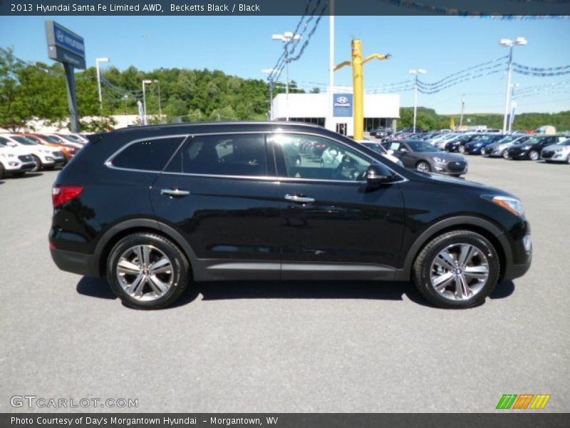 Becketts Black / Black 2013 Hyundai Santa Fe Limited AWD