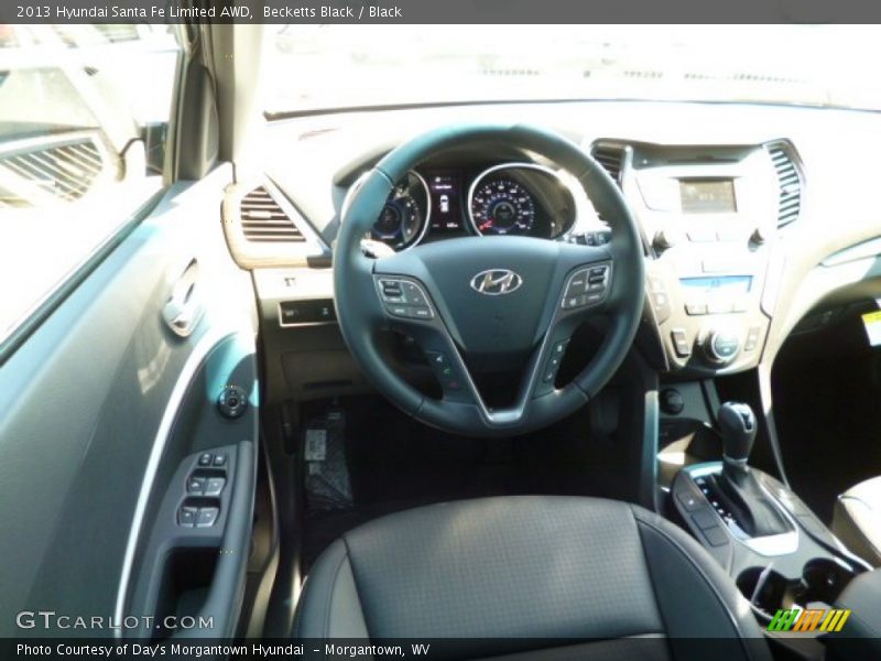 Becketts Black / Black 2013 Hyundai Santa Fe Limited AWD