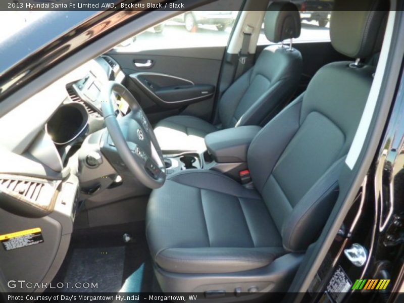 Front Seat of 2013 Santa Fe Limited AWD