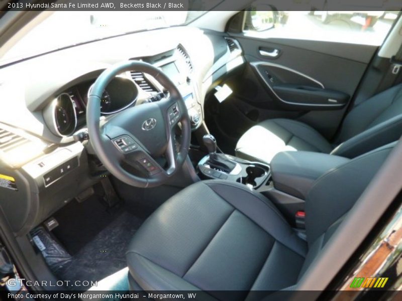 Black Interior - 2013 Santa Fe Limited AWD 