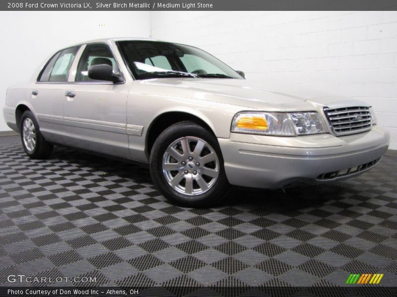 Silver Birch Metallic / Medium Light Stone 2008 Ford Crown Victoria LX