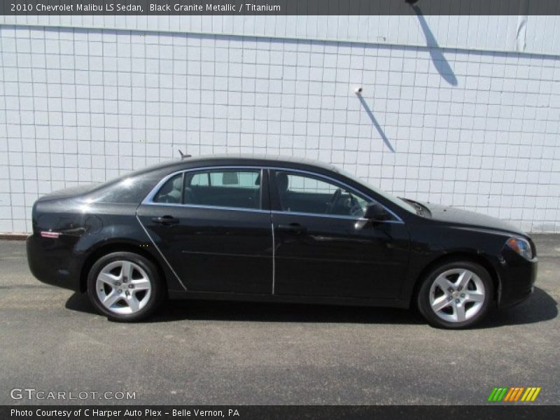 Black Granite Metallic / Titanium 2010 Chevrolet Malibu LS Sedan
