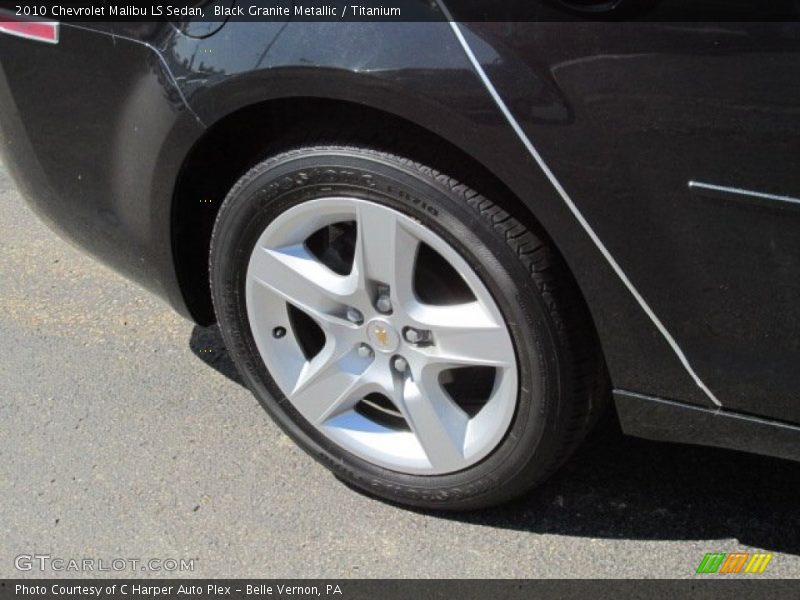 Black Granite Metallic / Titanium 2010 Chevrolet Malibu LS Sedan