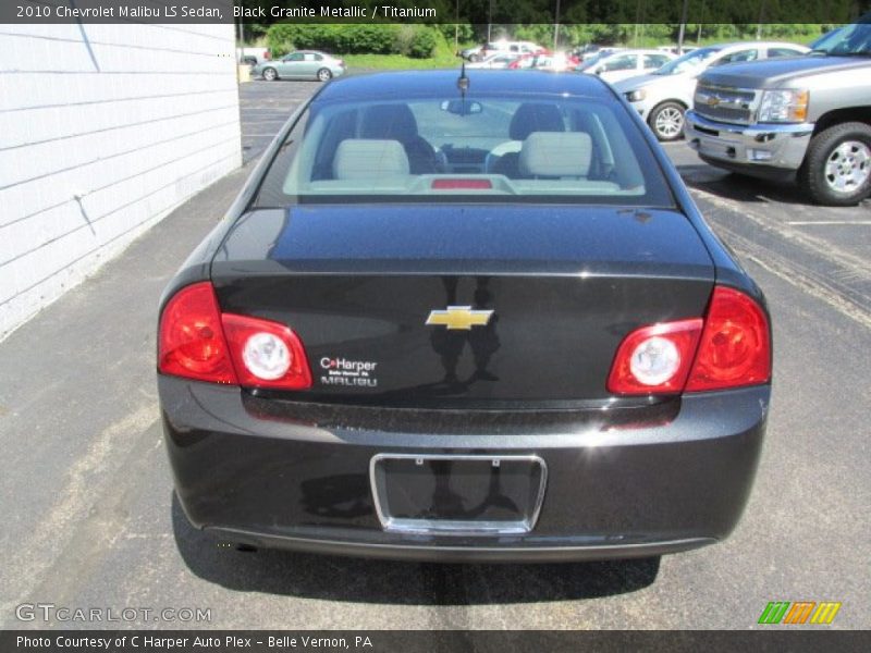 Black Granite Metallic / Titanium 2010 Chevrolet Malibu LS Sedan