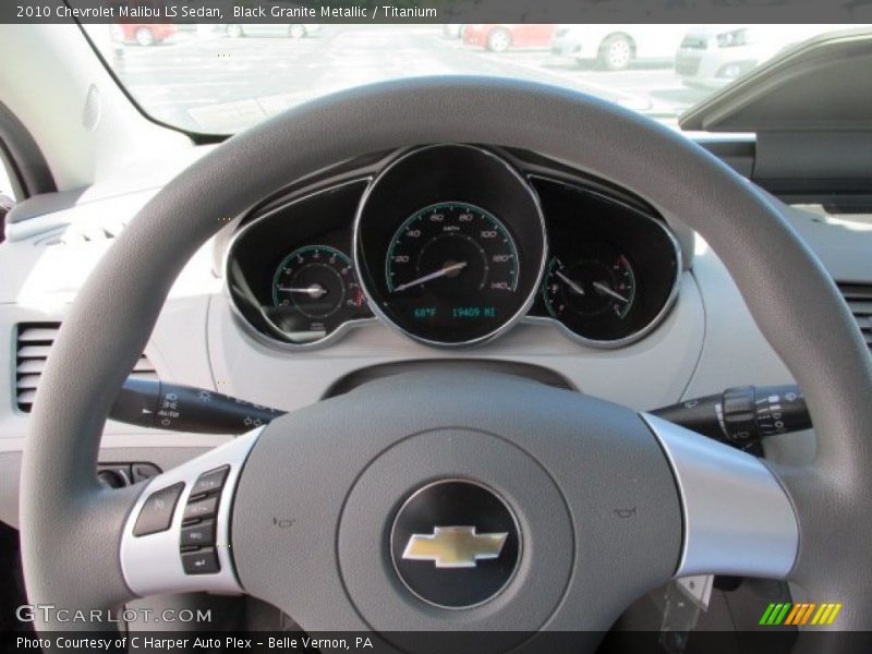 Black Granite Metallic / Titanium 2010 Chevrolet Malibu LS Sedan