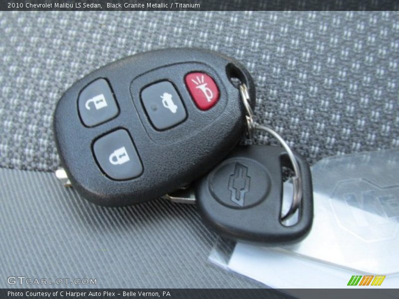 Black Granite Metallic / Titanium 2010 Chevrolet Malibu LS Sedan