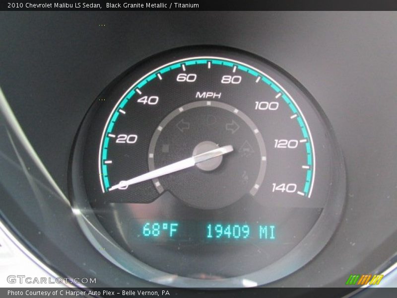 Black Granite Metallic / Titanium 2010 Chevrolet Malibu LS Sedan