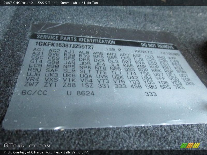 Summit White / Light Tan 2007 GMC Yukon XL 1500 SLT 4x4