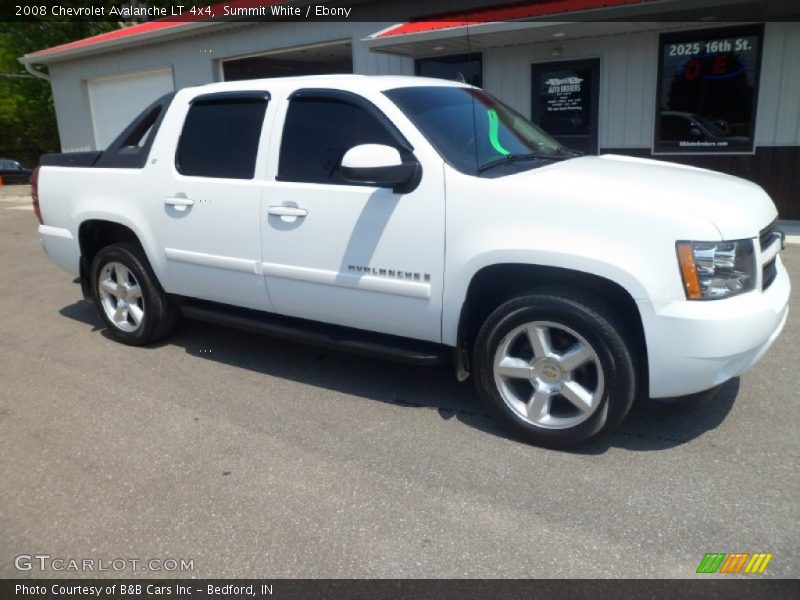Summit White / Ebony 2008 Chevrolet Avalanche LT 4x4
