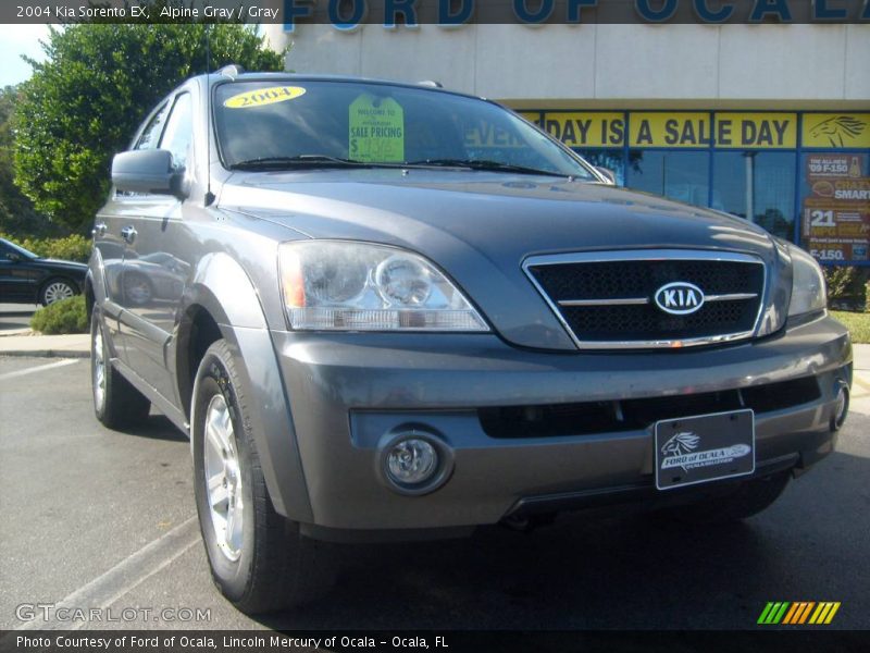 Alpine Gray / Gray 2004 Kia Sorento EX