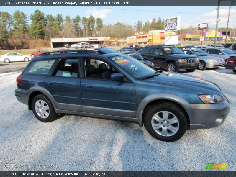 Atlantic Blue Pearl / Off Black 2005 Subaru Outback 2.5i Limited Wagon