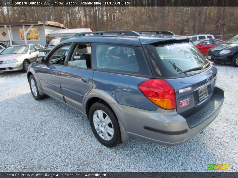 Atlantic Blue Pearl / Off Black 2005 Subaru Outback 2.5i Limited Wagon