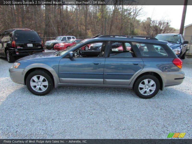 Atlantic Blue Pearl / Off Black 2005 Subaru Outback 2.5i Limited Wagon