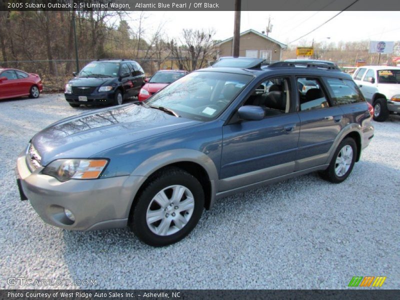 Atlantic Blue Pearl / Off Black 2005 Subaru Outback 2.5i Limited Wagon