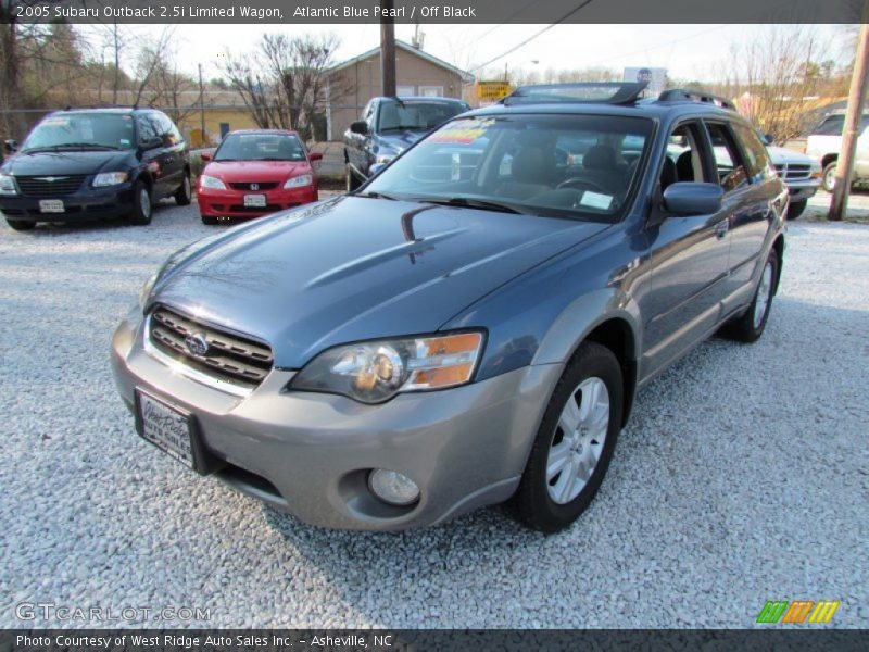 Atlantic Blue Pearl / Off Black 2005 Subaru Outback 2.5i Limited Wagon