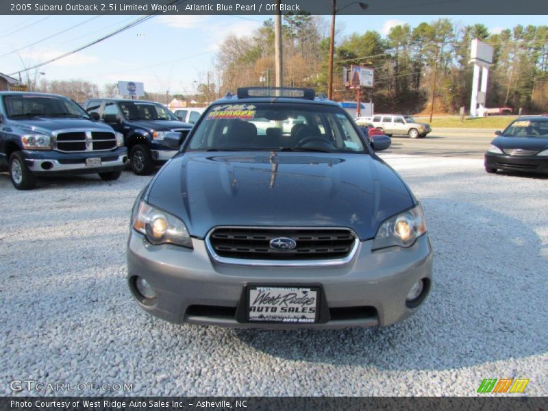 Atlantic Blue Pearl / Off Black 2005 Subaru Outback 2.5i Limited Wagon