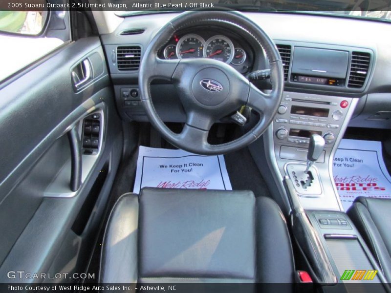 Atlantic Blue Pearl / Off Black 2005 Subaru Outback 2.5i Limited Wagon