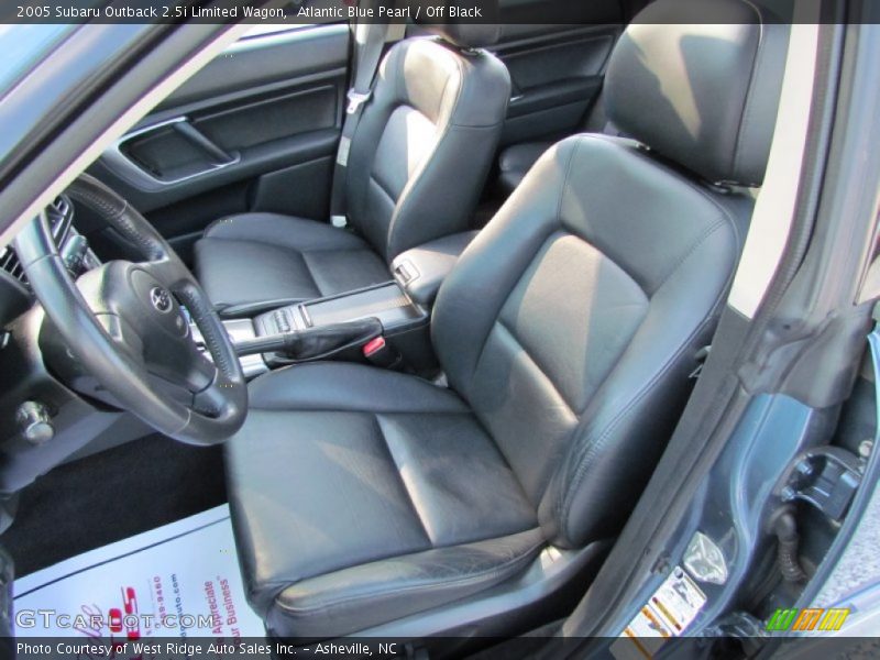 Atlantic Blue Pearl / Off Black 2005 Subaru Outback 2.5i Limited Wagon