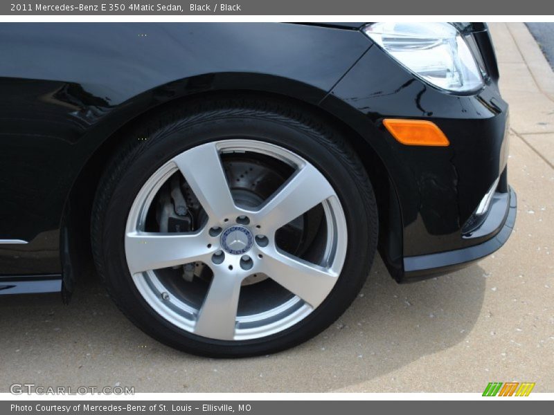 Black / Black 2011 Mercedes-Benz E 350 4Matic Sedan